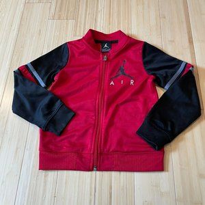 Air Jordan 4T Youth Full Zip Jacket In Excellent Condition Red Black